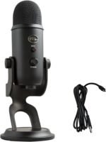 Logitech Creators Blue Yeti USB Microphone for PC, Mac, Gaming, Recording, Streaming, Podcasting, Studio and Computer Condenser Mic with Blue VO!CE effects, 4 Pickup Patterns, Plug and Play - Blackout - Image 2