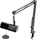 MAONO PD100WS Wireless Gaming Microphone for PC, Dynamic Streaming USB Mic with 3 Level Noise Cancelling,RGB,Mute Button, Software EQ,Computer Boom Mic for Podcast, Vocal Recording, Black - Image 2