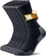 Merino Wool Hiking Socks for Men Women, OEKO-TEX & GRS Certified, Seamless Toe, Terry Cushioned -3 Pairs - Image 2