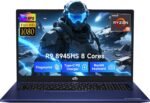 NIMO 17.3 Gaming-Laptop Ryzen 9 8945HS (Beat i9-13900H, Up to 5.2GHz) 16GB RAM, 1TB SSD, Radeon 780M, PD 100W Type-C AI-Enhanced for Copilot VR Ready, Backlit Keyboard, Fingerprint - Image 2
