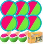 Outdoor Games, Toss and Ball Set with 6 Paddles and 3 Balls, Perfect Yard Games Outdoor Toys Games for Kids Ages 4-8 Easter Gifts for Kids/Adults/Family - Image 2