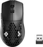 Redragon M725 Honeycomb Shell Gaming Mouse Wireless, Ultra Lightweight 49g, 8000 DPI Tri-Mode BT5.1/2.4GHz/Type-C Wired Gamer Mouse with 2 Side Buttons, Macro Programmable for PC/Mac/Laptop, Black - Image 2