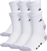 adidas Kids Cushioned Crew Socks for Boys & Girls (6 Pairs) Durable & Comfortable - Image 2