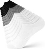 wernies No Show Socks Women - 8 Pairs Ankle Socks for Women, Low Cut Socks Short Cotton Socks, Invisible Casual Socks - Image 2