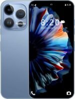 14 PM Unlocked Cell Phone,Smartphone Long Battery Life 6.82" HD Screen Unlocked Phones, 16+512GB Android 13.0 with 128G Memory Card, Dual SIM/Fingerprint Lock/Face ID/GPS (Blue) - Image 2