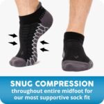 Balega Silver Compression Fit Performance No Show Athletic Running Socks for Men and Women (1 Pair) - Image 7