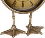 NIKKY HOME Vintage Gold Table Top Clock, Cute Duck Paw Silent Shelf Desk Clock Battery Operated Rustic Design, Home Decor for Living Room, Bedroom, Bedside - Image 5
