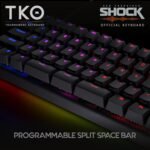 KINESIS Gaming TKO Mechanical Keyboard | Linear Red Switches | 60% Layout | Split Spacebar | Hotswap | PBT Keycaps | Aluminum Body | SF Shock Limited Edition Travel Case - Image 3