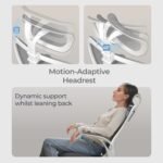 Tervo Model U | Folding Office Chair for Small Spaces | Ergonomic Design with High Rebound Mesh | Computer Desk Chair for Gaming | For Adults & Kids | Foldable & Compact with Flip Up Arms - Image 8