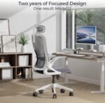 Tervo Model U | Folding Office Chair for Small Spaces | Ergonomic Design with High Rebound Mesh | Computer Desk Chair for Gaming | For Adults & Kids | Foldable & Compact with Flip Up Arms - Image 9