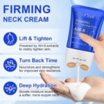 AH-8 Neck Firming Cream, Neck Creams for Tightening and Firming Crepey Skin, Hexapeptide Neck Tightening Cream with Roller – Moisturizing & Reduces wrinkles, fine lines & double chin - 4.23oz - Image 3
