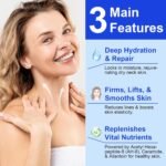 AH-8 Neck Firming Cream, Neck Creams for Tightening and Firming Crepey Skin, Hexapeptide Neck Tightening Cream with Roller – Moisturizing & Reduces wrinkles, fine lines & double chin - 4.23oz - Image 6