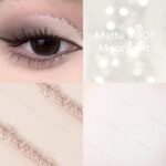 KYDA Beige Matte Single Eyeshadow, Multiuse for Matte Eyeshadow and Primer, Buildable Off White Eyes Shadow, Ultra-fine Lightweight, Crease-proof High Pigmented Formula, Moonlight - Image 3