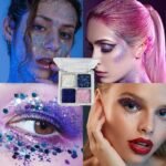 K'APEINE Glitter Shimmer Eyeshadow Makeup Palette, 4Colors Sparkle Eye Shadow Palettes Highly Pigmented Makeup Kit Long Lasting Waterproof Blendable Eyeshadow Palette - Image 8