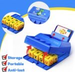 Montessori Matching Letter Game for Kids Ages 3-8 | Educational Learning Spelling Toys with Storage Function | Christmas Birthday Gifts for 3 4 5 6 Year Old Boys & Girls | Larger Blue (50% Bigger) - Image 6