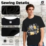 FEEGO Custom T Shirts for Men Women Create Your Own Custom Shirt with Text Image Logo Print Front & Back Design Option - Image 5