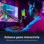 TONOR Gaming Microphone Set with Boom Arm, Vocal Condenser Microphone for PC with Stand, USB Mic with controllable RGB Light, One Tap Mute, Volume Control, for Discord, Twitch Streaming, TC310+ - Image 9