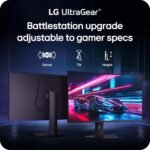 LG 32G600A-B 32-inch Ultragear QHD (2560 x 1440) Curved Gaming Monitor, 180Hz, 1ms, AMD FreeSync, HDMI, DisplayPort, Tilt/Height/Swivel Adjustable Stand, Black - Image 5