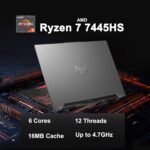 ASUS TUF Gaming A16 Laptop 16" WUXGA IPS 144Hz AMD 6-core Ryzen 7 7445HS 16GB RAM 512GB SSD GeForce RTX 4050 (Up to 194 AI Tops) RGB Backlit USB4 Two-Way AI Noise Cancelation Win11Pro ICP Hub - Image 4