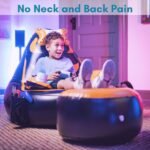 Inflatable Gaming Chair for Kids – Supports Up to 300 lbs, Includes Air Pump, Cup Holder, 2 Pockets – Durable Bean Bag Seat, Comfy Kids Gaming Chair & Top Gamer Chairs for Kid Room - Image 3