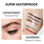 Eyeliner Gel Set,Long Lasting Waterproof High-Intensity Pigments Smudge-Proof Eye liner Makeup With 5.51 IN Long Eyeliner Brush Water-Resistant Creamy Gel 5G-Black - Image 6