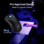 ASUS ROG Keris II Ace Wireless Gaming Mouse – Right-Handed Ergonomic, 54g, Tri-Mode Connectivity, 42K DPI, up to 107Hr Battery, PC/Mac Support - Black - Image 4