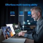 15.6'' Laptop Computer 12GB RAM 256GB SSD, Win 11 Laptop AMD Ryzen 5 Processor(Up to 3.7GHz), 1080P FHD IPS Display, Backlit Keyboard, Fingerprint, USB3.0,WiFi5,Mini HDMI, BT5,Webcam - Image 4