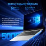 15.6'' Laptop Computer 12GB RAM 256GB SSD, Win 11 Laptop AMD Ryzen 5 Processor(Up to 3.7GHz), 1080P FHD IPS Display, Backlit Keyboard, Fingerprint, USB3.0,WiFi5,Mini HDMI, BT5,Webcam - Image 8