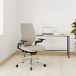 Steelcase Gesture Office Chair - Ergonomic Work Chair with Wheels for Carpet - Comfortable - Intuitive-to-Adjust for Desk - 360-Degree Arms - Coconut Yellow Fabric - Image 3