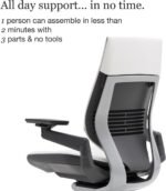 Steelcase Gesture Office Chair - Ergonomic Work Chair with Wheels for Carpet - Comfortable - Intuitive-to-Adjust for Desk - 360-Degree Arms - Coconut Yellow Fabric - Image 7