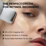 [SKIN&LAB] Retinol Lifting Roller Cream with Massage applicator, Vegan Anti Aging Face and Neck Cream for Reduce Wrinkles and Fine Line, For Face, Neck, Décolleté Wrinkle Care, 1.69 fl. oz. - Image 3