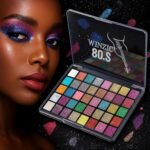 K'APEINE Glitter Palette, Ultra Shimmer Face Glitter Makeup Palette Chunky & Fine Pressed 40 Colors No Glue Needed, Multi-Purpose Glitters Makeup for Hair Face Body Halloween Rave Carnival - Image 7