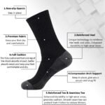 Heatuff 12 Pairs Men's Cotton Performance Athletic Crew Extra Heavy Cushion Socks - Image 3