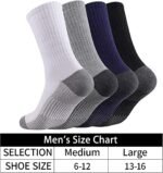 Heatuff 12 Pairs Men's Cotton Performance Athletic Crew Extra Heavy Cushion Socks - Image 4
