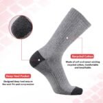 Heatuff 12 Pairs Men's Cotton Performance Athletic Crew Extra Heavy Cushion Socks - Image 6