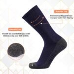 Heatuff 12 Pairs Men's Cotton Performance Athletic Crew Extra Heavy Cushion Socks - Image 7