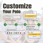 Custom Shirts, Custom Polo, Custom Polo Shirts for Men Personalized Golf Shirts Design Your Own Polos - Image 5