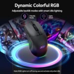 acer Wireless Gaming Mouse for Laptop, 24,000 DPI Wired Computer Mouse with 8 Programmable Buttons, Left & Right Hand, Rechargable Gaming Mice, Long Battery Life, RGB Lighting Gamer for PC, Desktop - Image 7