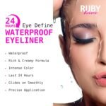 Ruby Kisses Pencil Eyeliner, Retractable Eyeliner, Waterproof, Smudge-Proof Eye Makeup, High Pigmented, 24H Long Lasting Eyepencil (Deep Brown) - Image 4