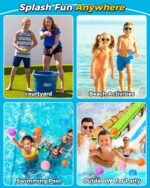 Tlitlimom 18Pcs Reusable Water Balloons, Summer Toy Water Toy for Boys and Girls, Pool Beach Toys for Kids ages 3-12, Outdoor Activities Water Toys Self Sealing Water Splash Ball for Fun - Image 4