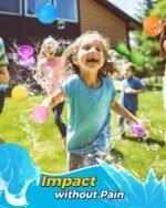 Tlitlimom 18Pcs Reusable Water Balloons, Summer Toy Water Toy for Boys and Girls, Pool Beach Toys for Kids ages 3-12, Outdoor Activities Water Toys Self Sealing Water Splash Ball for Fun - Image 5