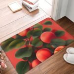 Red Apricot Doormat, Washable Entryway Doormat, 23.6 X 15.7 Inches, *Suitable for Both Indoor and Outdoor Use. - Image 3