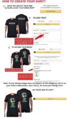 Custom Long Sleeve T Shirts for Men/Women Design Your Own Shirt Add Text Personalized Cotton Tee Printed Front/Back - Image 4