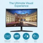 Samsung S36GD 27" Curved Monitor – LCD FHD, 16:9, 1920x1080, HDMI, VGA, VESA, Eye Saver & Flicker-Free Tech – Boomph's Comprehensive Ultimate Performance Cloth Solution for Your Workspace - Image 3