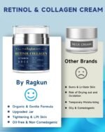 Ragkun Retinol Neck & Face Dual-Action Set—Collagen & Hyaluronic Acid Firming Neck Cream, Anti-Aging Day & Night Moisturizer, Instant Face Lift Wrinkle Creams for Women & Men, 2-Pack - Image 4