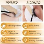 Lash Bonder and Primer Kit for Eyelash Extensions, Glue Accelerator Lash Sealant, Eyelash Extension Primer Protein Oil Remover, Adhesive Makeup Tools for Professional Use (15ml+15ml) - Image 5
