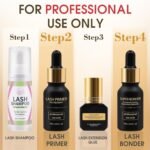 Lash Bonder and Primer Kit for Eyelash Extensions, Glue Accelerator Lash Sealant, Eyelash Extension Primer Protein Oil Remover, Adhesive Makeup Tools for Professional Use (15ml+15ml) - Image 7