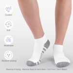 Felicigeely Ankle Athletic Running Socks Low Cut Sports Socks Breathable Cushioned Tab Socks for Men Women 6 Pairs - Image 4