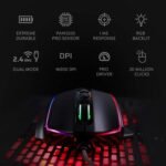 Redragon M686 Wireless Gaming Mouse, 16000 DPI Wired/Wireless Gamer Mouse with Professional Sensor, 45-Hour Reliable Power Capacity, Customizable Macro and RGB Backlight for PC/Mac/Laptop - Image 4