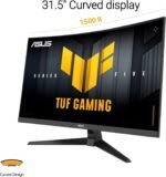 ASUS TUF Gaming Series 5 32” 1080P Curved Monitor (VG32VQM5AZ) - Full HD, 1500R, 240Hz, 0.5ms, Extreme Low Motion Blur Sync, FreeSync Premium, 120% sRGB, DisplayWidget, 3 yr Warranty - Image 3